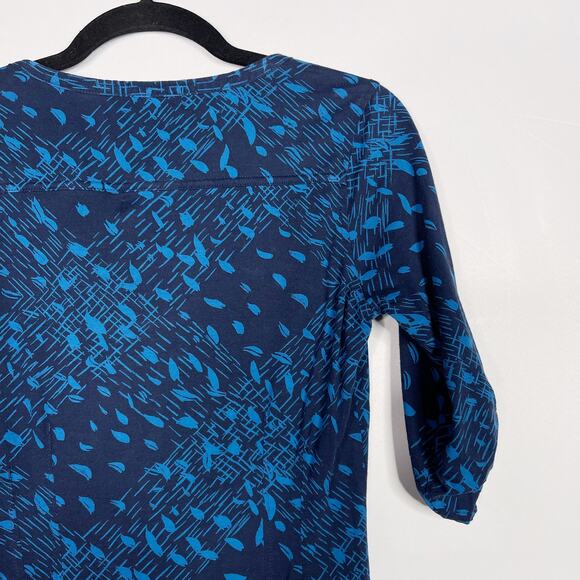Patagonia XSmall XS Kamala Henley Safari 3/4 Sleeve Dress Blue Casual Athletic - Picture 6 of 12
